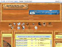 Tablet Screenshot of bateaux-bois.com